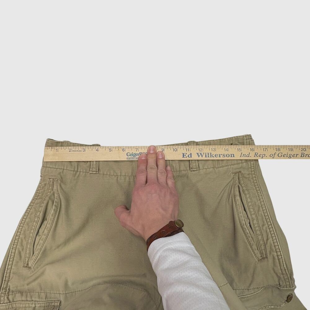 American Eagle Cargo Pants Mens Size 32x34 Tan Military Field Surplus Trousers - Picture 7 of 10